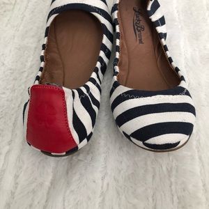 Lucky Brand Shoes - Lucky Brand- Navy & White Striped Flats- Size 7.5 Lucky Brand Shoes - Lucky Brand- Navy & White Striped Flats- Size 7.5